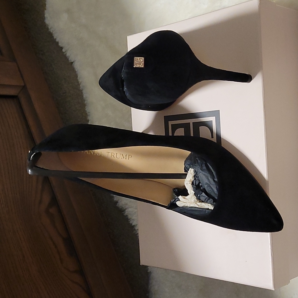 COPY - SAMMITOP Women's Pointed Toe Pumps 10cm Classic Stiletto Heel Suede Shoes